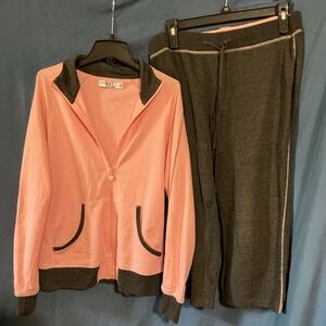 New York Laundry Pink and Gray Lounge Set